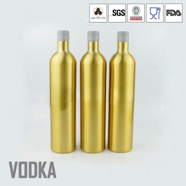 Aluminium Wine Vodka Beer Bottle